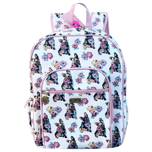 Betsey Johnson French Bulldog Full Size Backpack - Picture 4 of 12